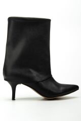 4806 Siyah Cilt Yakalı Günlük Kadın Bot