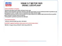 10W40 1LT MOTOR YAĞ DİESEL LEİCHTLAUF