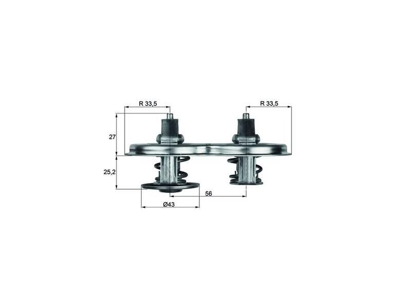 TERMOSTAT 83,83°C LKW SCANIA