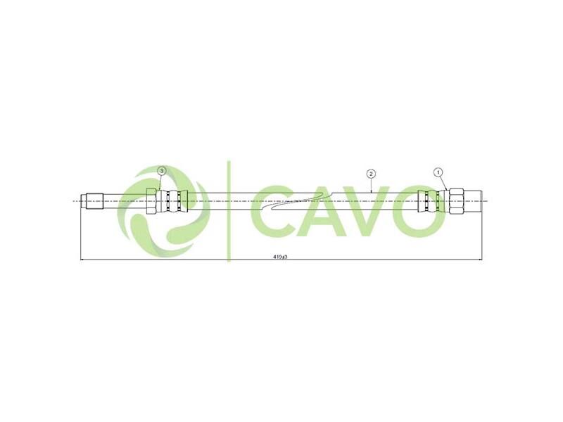 FREN HORTUMU ÖN M.BENZ SPRT 312 313 412 413 95-